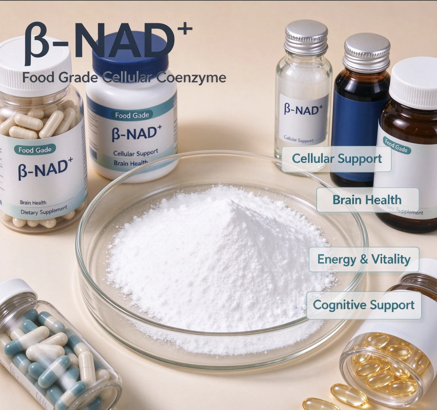 β-NAD⁺ application illustration